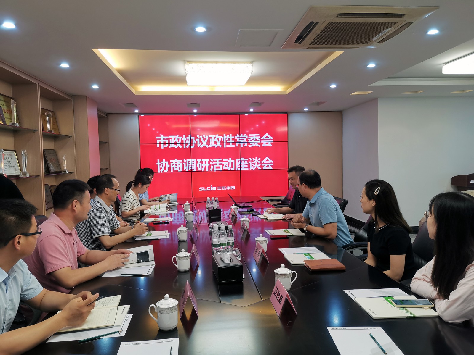 合肥市政协胡国春主任一行调研三乐集团